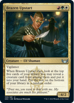 Brazen Upstart (FOIL) : 169/281 STREETS OF NEW CAPENNA - Magic the Gathering Single Card