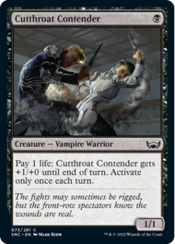 Cutthroat Contender : 073/281 STREETS OF NEW CAPENNA - Magic the Gathering Single Card