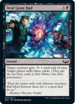 Deal Gone Bad : 074/281 STREETS OF NEW CAPENNA - Magic the Gathering Single Card