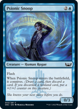 Psionic Snoop : 053/281 STREETS OF NEW CAPENNA - Magic the Gathering Single Card