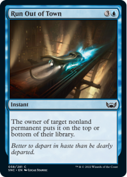 Run Out of Town : 058/281 STREETS OF NEW CAPENNA - Magic the Gathering Single Card