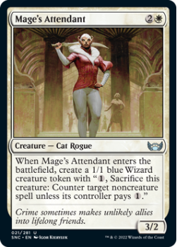 Mage's Attendant : 021/281 STREETS OF NEW CAPENNA - Magic the Gathering Single Card