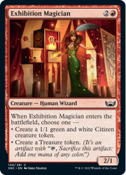 Exhibition Magician : 106/281 STREETS OF NEW CAPENNA - Magic the Gathering Single Card