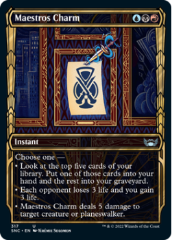 Maestros Charm (SHOWCASE) (FOIL) : 317 STREETS OF NEW CAPENNA - Magic the Gathering Single Card