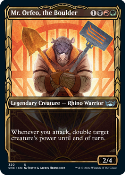Mr. Orfeo, the Boulder (SHOWCASE) (FOIL) : 320 STREETS OF NEW CAPENNA - Magic the Gathering Single Card