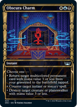 Obscura Charm (SHOWCASE) : 323 STREETS OF NEW CAPENNA - Magic the Gathering Single Card