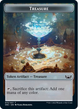 Treasure Token : 13/017 STREETS OF NEW CAPENNA - Magic the Gathering Single Card