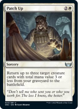 Patch Up (FOIL) : 023/281 STREETS OF NEW CAPENNA - Magic the Gathering Single Card