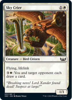 Sky Crier : 031/281 STREETS OF NEW CAPENNA - Magic the Gathering Single Card