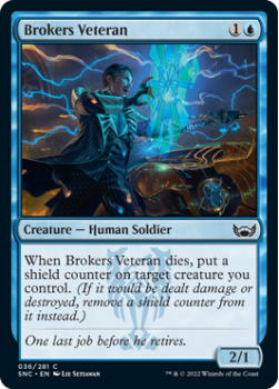 Brokers Veteran : 036/281 STREETS OF NEW CAPENNA - Magic the Gathering Single Card