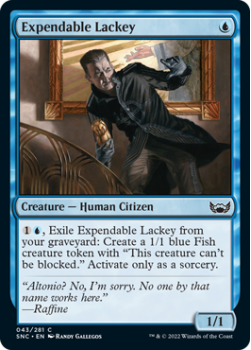 Expendable Lackey : 043/281 STREETS OF NEW CAPENNA - Magic the Gathering Single Card
