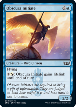 Obscura Initiate : 050/281 STREETS OF NEW CAPENNA - Magic the Gathering Single Card