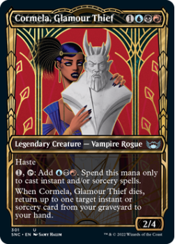 Cormela, Glamour Thief (SHOWCASE) (FOIL) : 301 STREETS OF NEW CAPENNA - Magic the Gathering Single Card