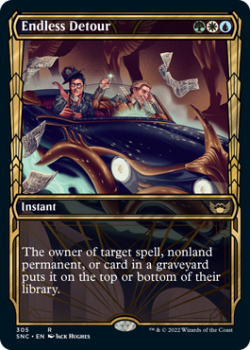 Endless Detour (SHOWCASE) (FOIL) : 305 STREETS OF NEW CAPENNA - Magic the Gathering Single Card