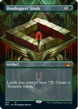 Bootleggers' Stash (BORDERLESS) (FOIL) : 288 STREETS OF NEW CAPENNA - Magic the Gathering Single Card