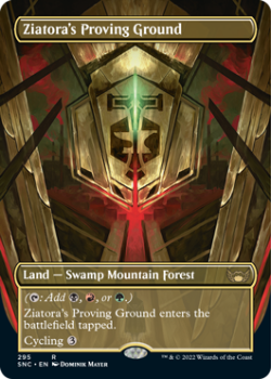 Ziatora's Proving Ground (BORDERLESS) (FOIL) : 295 STREETS OF NEW CAPENNA - Magic the Gathering Single Card