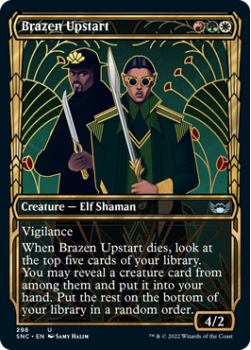 Brazen Upstart (SHOWCASE) : 296 STREETS OF NEW CAPENNA - Magic the Gathering Single Card