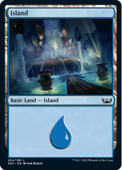 Island : 264/281 STREETS OF NEW CAPENNA - Magic the Gathering Single Card