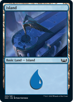 Island : 265/281 STREETS OF NEW CAPENNA - Magic the Gathering Single Card