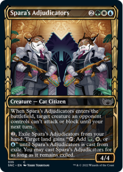 Spara's Adjudicators (SHOWCASE) (FOIL) : 335 STREETS OF NEW CAPENNA - Magic the Gathering Single Card
