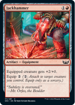 Jackhammer : 111/281 STREETS OF NEW CAPENNA - Magic the Gathering Single Card