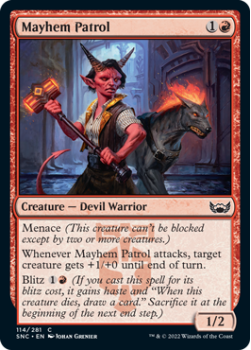 Mayhem Patrol : 114/281 STREETS OF NEW CAPENNA - Magic the Gathering Single Card