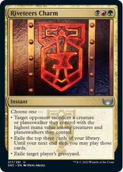 Riveteers Charm (FOIL) : 217/281 STREETS OF NEW CAPENNA - Magic the Gathering Single Card