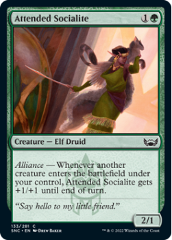 Attended Socialite : 133/281 STREETS OF NEW CAPENNA - Magic the Gathering Single Card