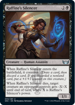 Raffine's Silencer (FOIL) : 090/281 STREETS OF NEW CAPENNA - Magic the Gathering Single Card