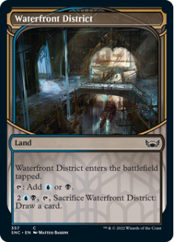 Waterfront District (SHOWCASE) : 357 STREETS OF NEW CAPENNA - Magic the Gathering Single Card