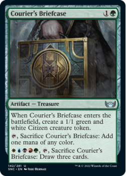 Courier's Briefcase (FOIL) : 142/281 STREETS OF NEW CAPENNA - Magic the Gathering Single Card