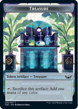 Treasure Token : 16/017 STREETS OF NEW CAPENNA - Magic the Gathering Single Card