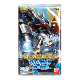 Digimon Card Game - New Awakening Booster Pack BT08 (12 Cards)