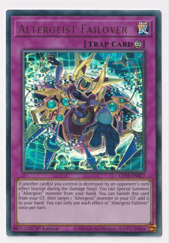 Altergeist Failover (Ultra Rare) : GFP2-EN027 - Yu-Gi-Oh! Single Card Altergeist Failover (Ultra Rare) : GFP2-EN027 - Yu-Gi-Oh! Single Card