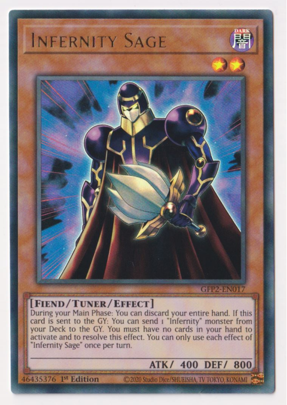 Infernity Sage (Ultra Rare) : GFP2-EN017 - Yu-Gi-Oh! Single Card Infernity Sage (Ultra Rare) : GFP2-EN017 - Yu-Gi-Oh! Single Card