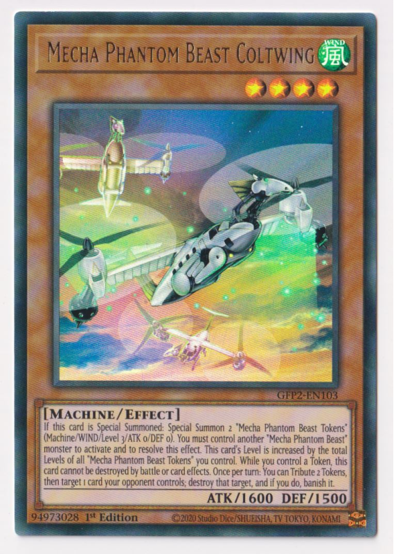 Mecha Phantom Beast Coltwing (Ultra Rare) : GFP2-EN103 - Yu-Gi-Oh! Single Card Mecha Phantom Beast Coltwing (Ultra Rare) : GFP2-EN103 - Yu-Gi-Oh! Single Card