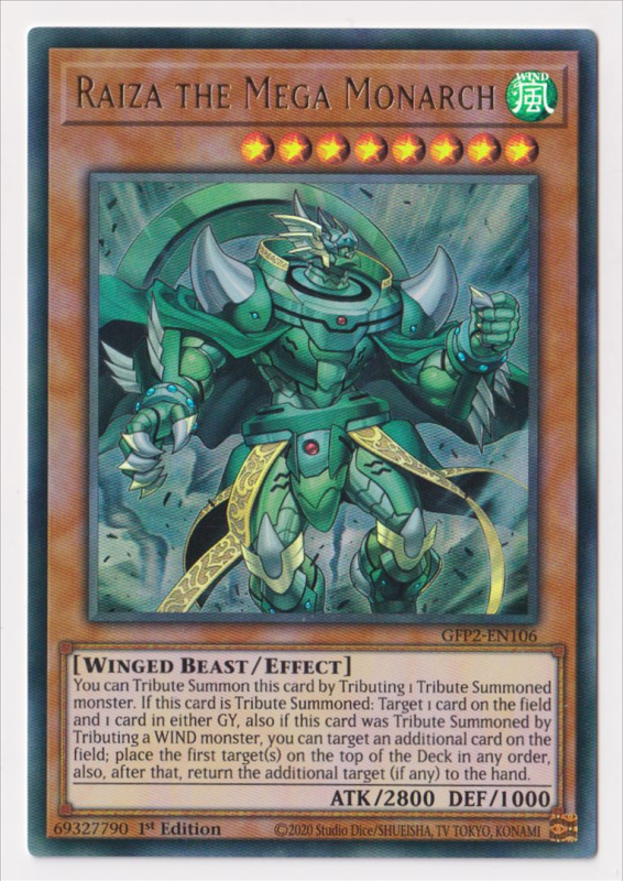 Raiza the Mega Monarch (Ultra Rare) : GFP2-EN106 - Yu-Gi-Oh! Single Card Raiza the Mega Monarch (Ultra Rare) : GFP2-EN106 - Yu-Gi-Oh! Single Card
