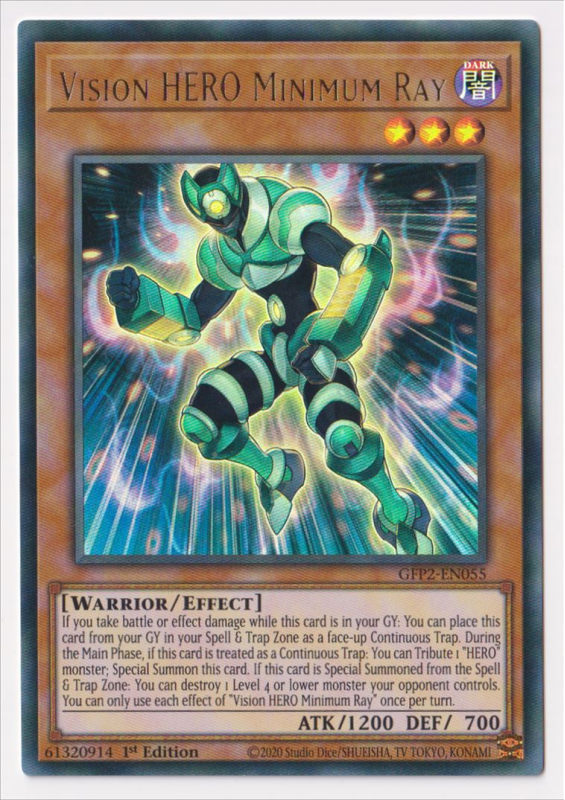 Vision HERO Minimum Ray (Ultra Rare) : GFP2-EN055 - Yu-Gi-Oh! Single Card