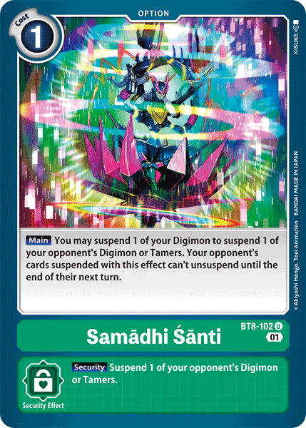 Samadhi Santi : BT8-102 NEW AWAKENING - Digimon Card Game Single Card Samadhi Santi : BT8-102 NEW AWAKENING - Digimon Card Game Single Card