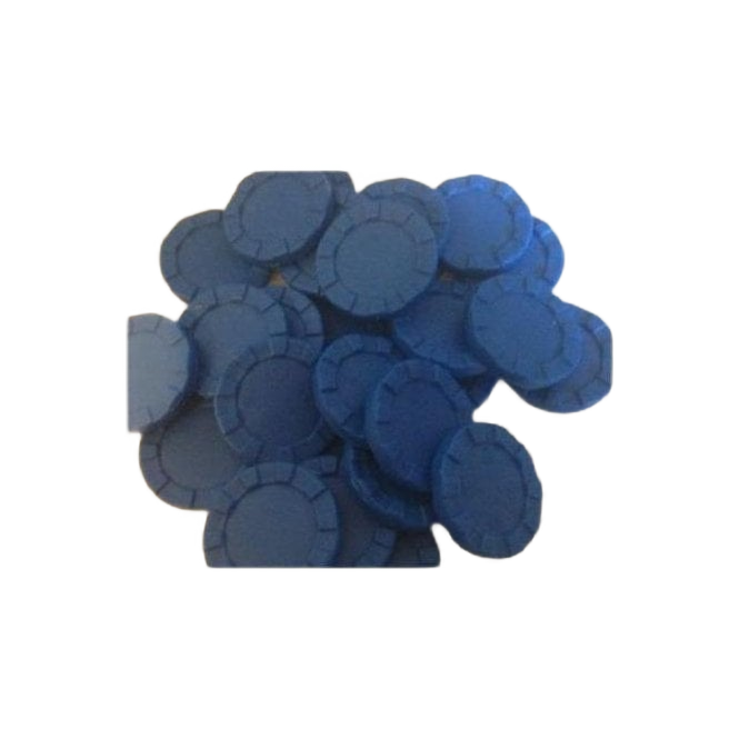 Blue Game Cards Stack Plastic 4 Games 30mm Stacking Counter - Blue | Chaos Cards