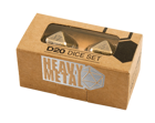 Ultra Pro Heavy Metal D20 2-Dice Set - Antique Bronze