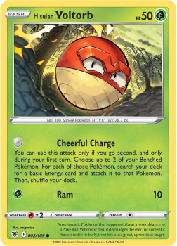 Hisuian Voltorb : SWORD AND SHIELD ASTRAL RADIANCE 02/189 - Pokemon Single Card