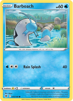 Barboach : SWORD AND SHIELD ASTRAL RADIANCE 35/189 - Pokemon Single Card