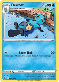 Dewott : SWORD AND SHIELD ASTRAL RADIANCE 42/189 - Pokemon Single Card