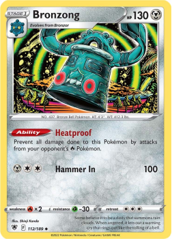 Bronzong : SWORD AND SHIELD ASTRAL RADIANCE 112/189 - Pokemon Single Card