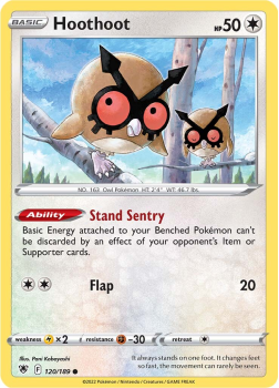 Hoothoot : SWORD AND SHIELD ASTRAL RADIANCE 120/189 - Pokemon Single Card