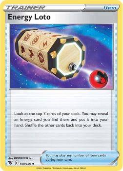 Energy Loto : SWORD AND SHIELD ASTRAL RADIANCE 140/189 - Pokemon Single Card