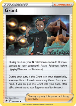 Grant : SWORD AND SHIELD ASTRAL RADIANCE 144/189 - Pokemon Single Card