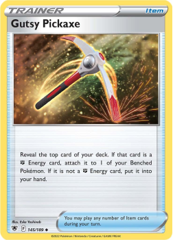 Gutsy Pickaxe : SWORD AND SHIELD ASTRAL RADIANCE 145/189 - Pokemon Single Card