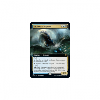 Lochmere Serpent (BORDERLESS) (FOIL) : THRONE OF ELDRAINE 381/269 - Magic the Gathering Single Card